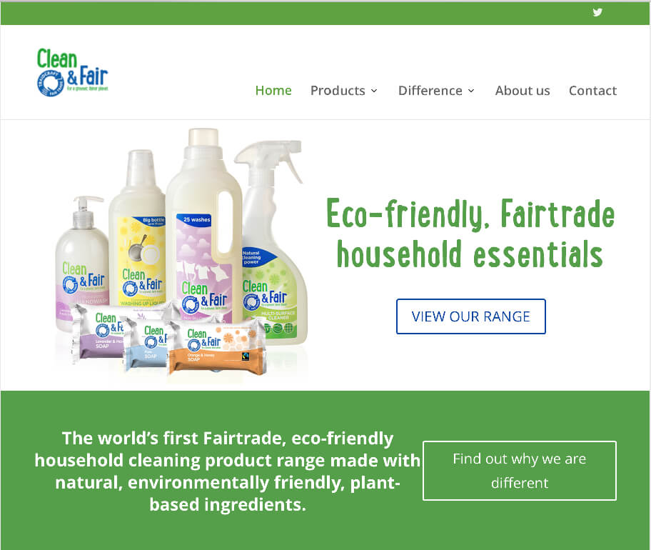 traidcraft clean and fair website ipad