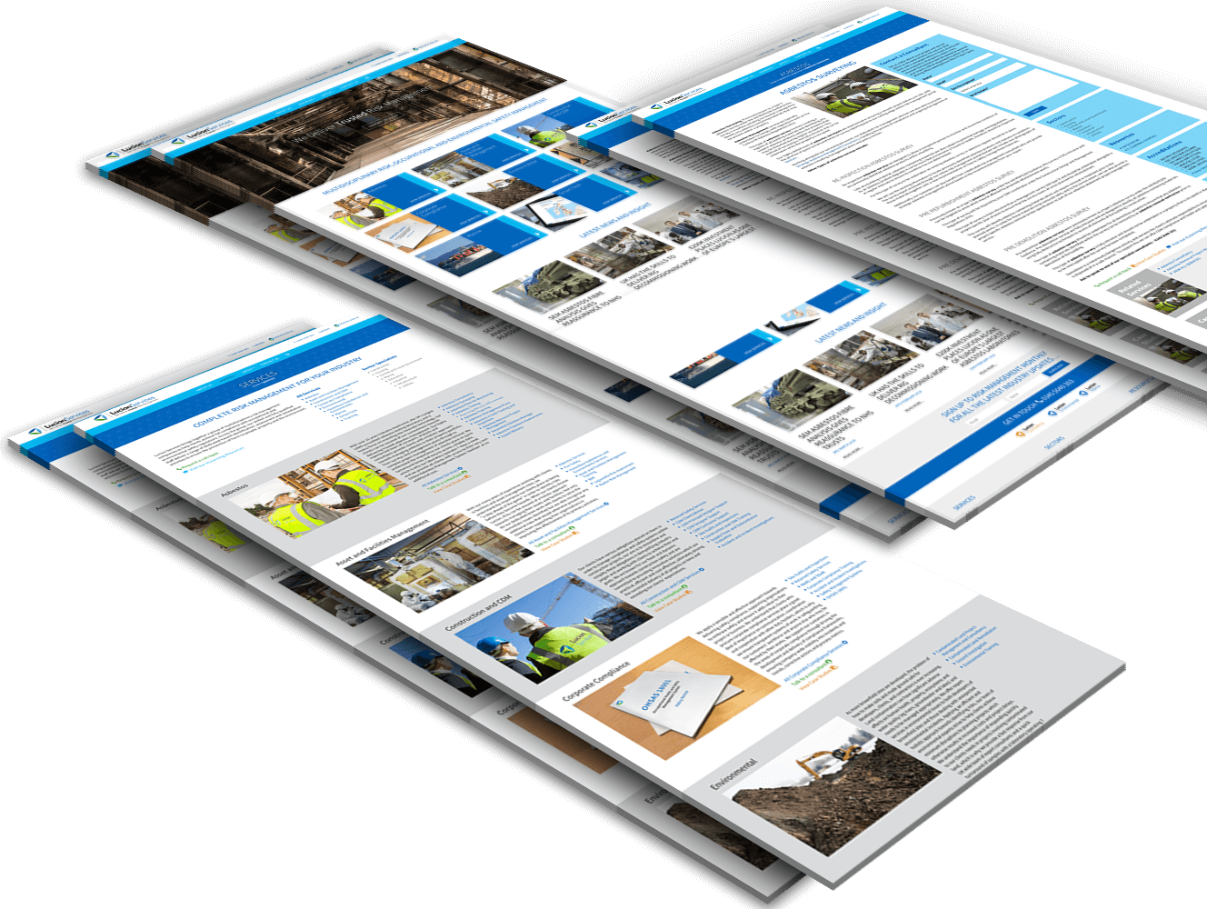 lucion-mockup Website Life Science Design