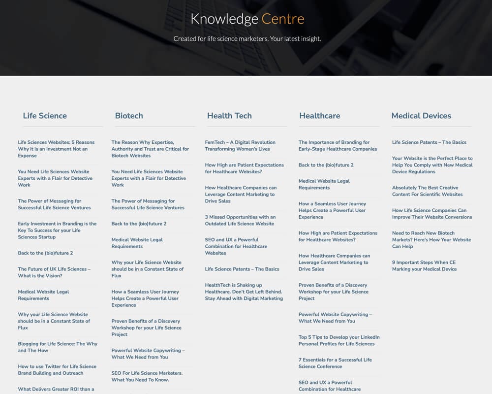 Life Sciences Knowledge Centre