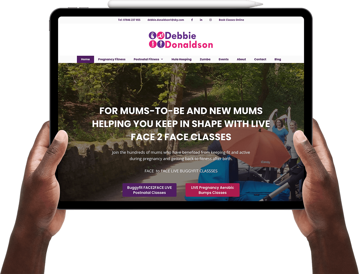 Debbie Donaldson website ipad Debbie Donaldson website ipad