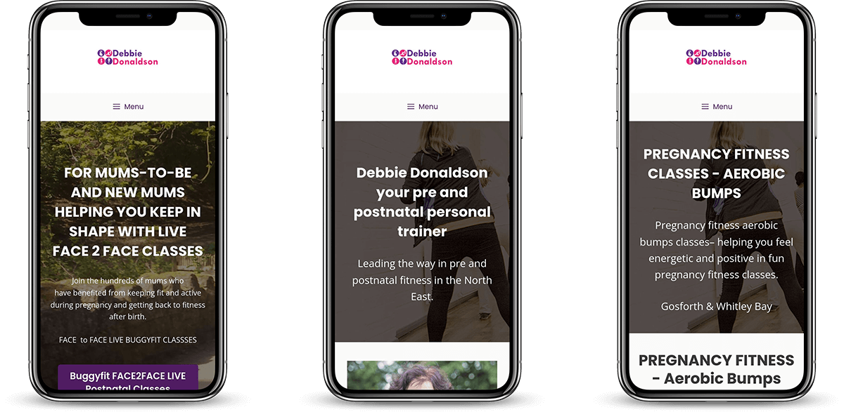 Debbie Donaldson website smartphone Debbie Donaldson website smartphone