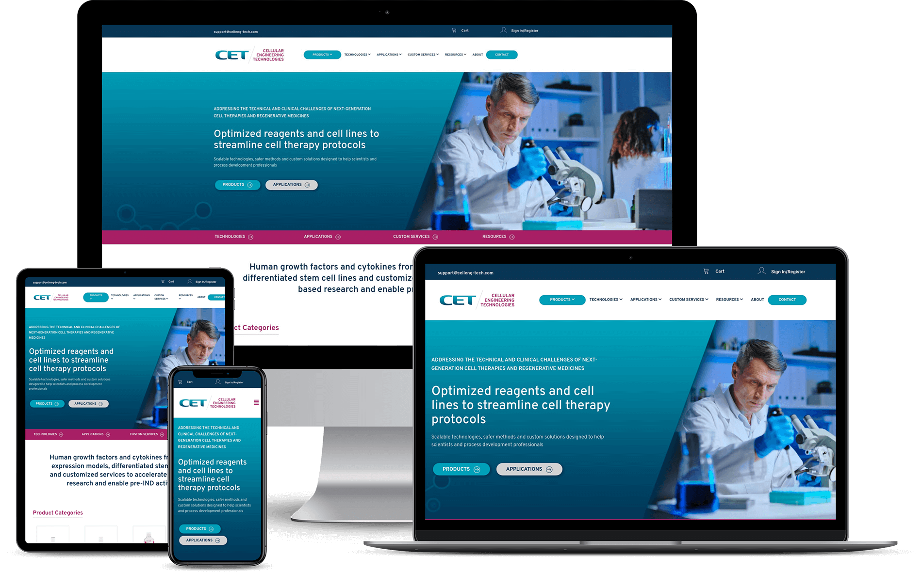 cellular engineering website mock up cellular engineering website mock up