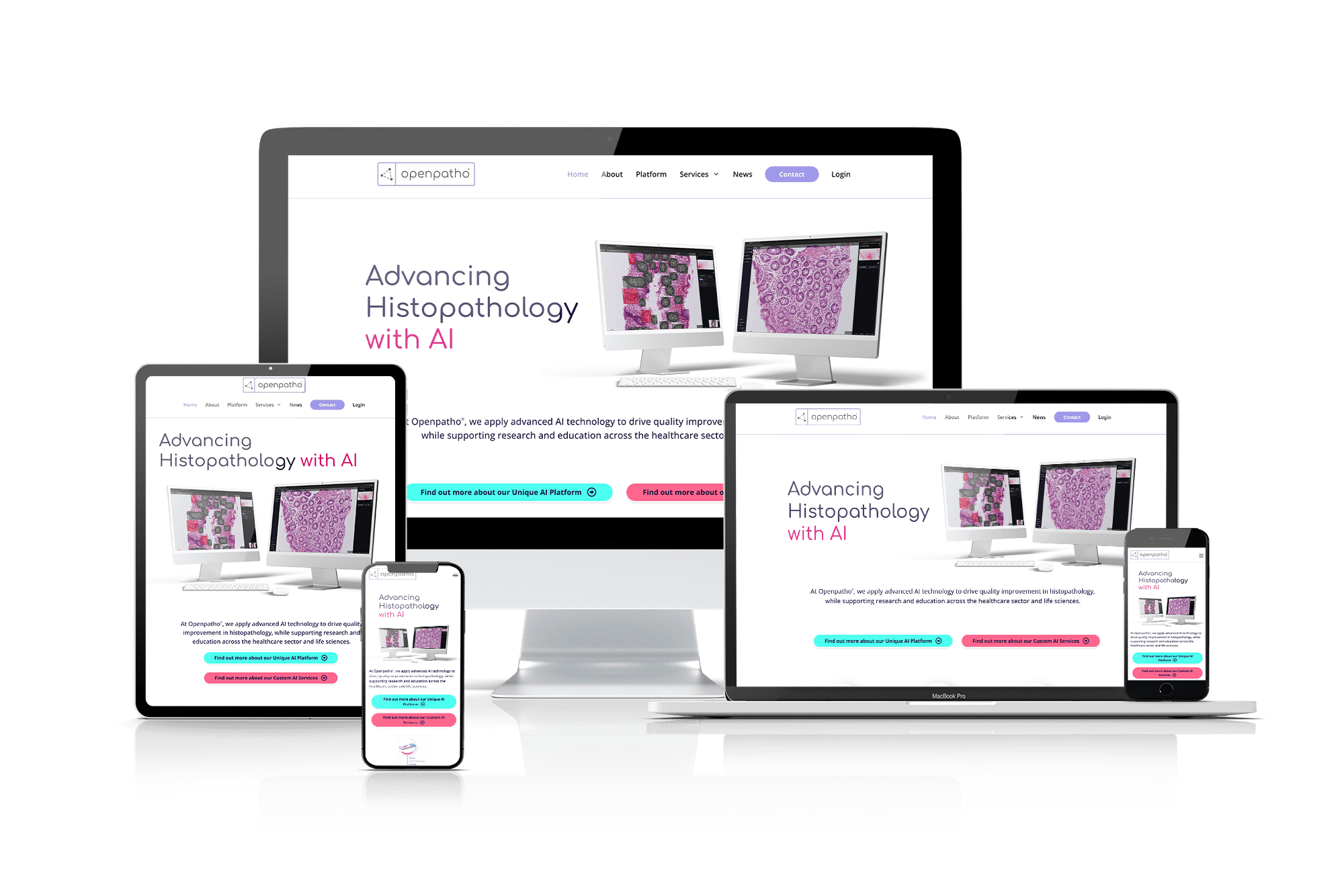 Openpatho-website-mock-up-multi-device